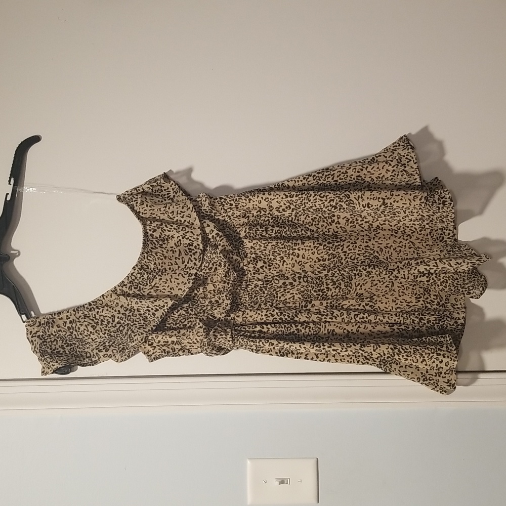 Francesca's Leopard Print Romper - Picture 5 of 9